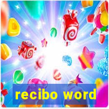 recibo word